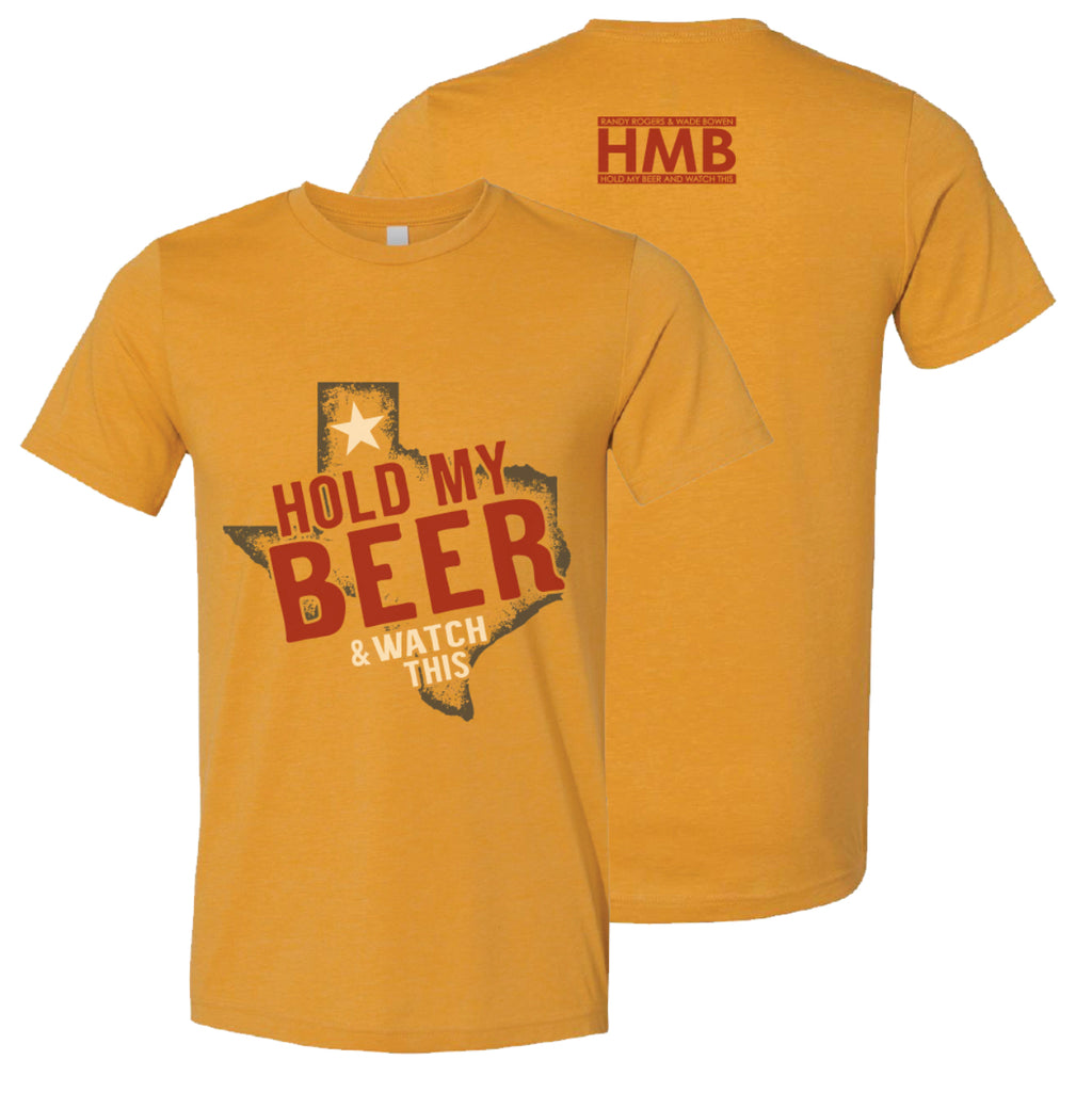 HMB and Watch This Gold Texas Tee